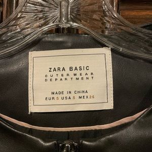 Zara leather jacket.